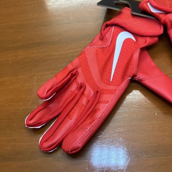 Nike Alpha Huarache Edge Red White Batting Gloves Size Medium (youth) New - Picture 2 of 11